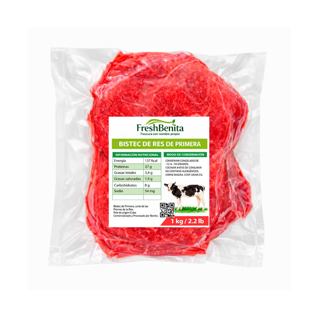 Bistec de res de primera FreshBenita (1 kg / 2.2 lb) - Miniatura 1