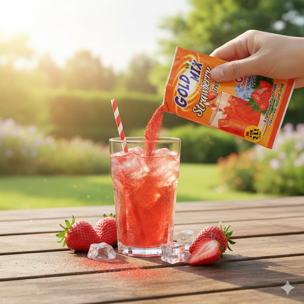 Refresco instantáneo sabor fresa Gold Mix Erdem (10 g) - Miniatura 4