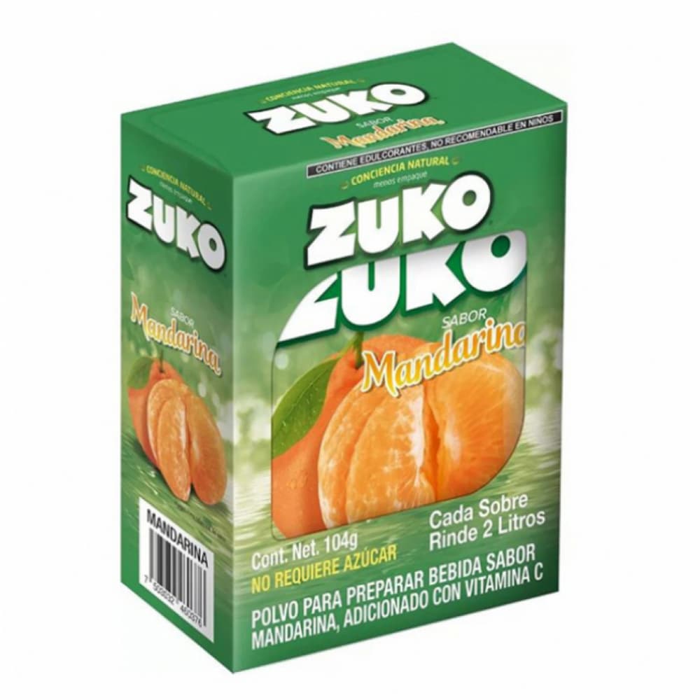 Refresco instantáneo sabor mandarina Zuko (104 g / 3.67 oz) - Imagen 1