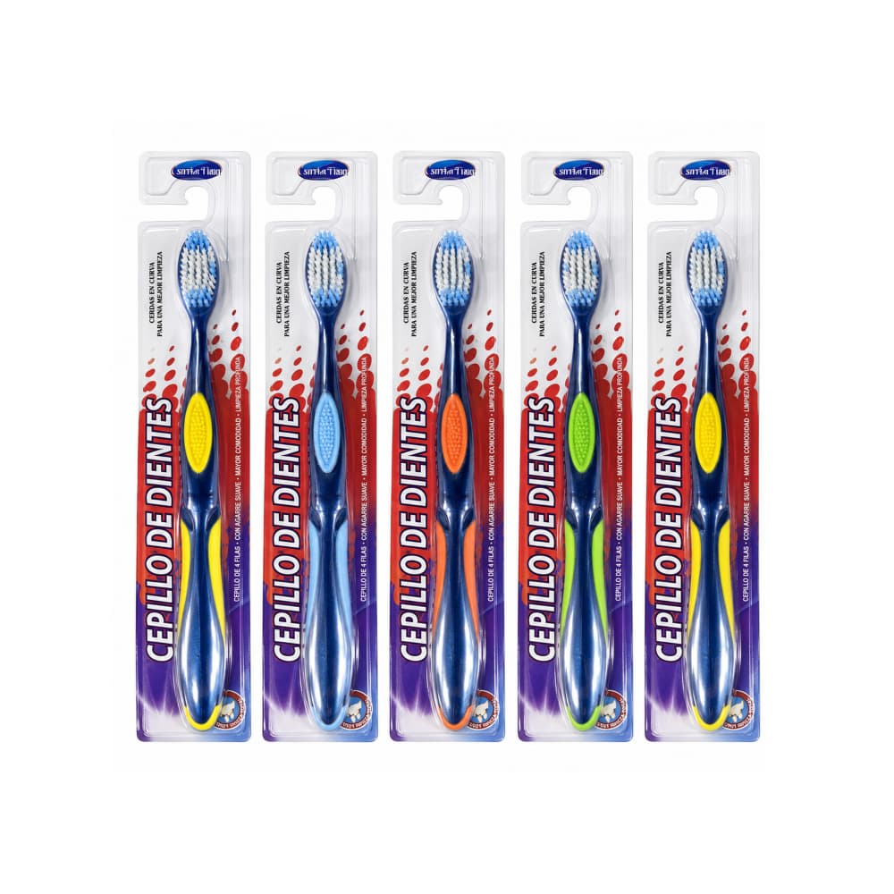 Set de 5 cepillos de dientes para adultos Comfortime - Miniatura 1