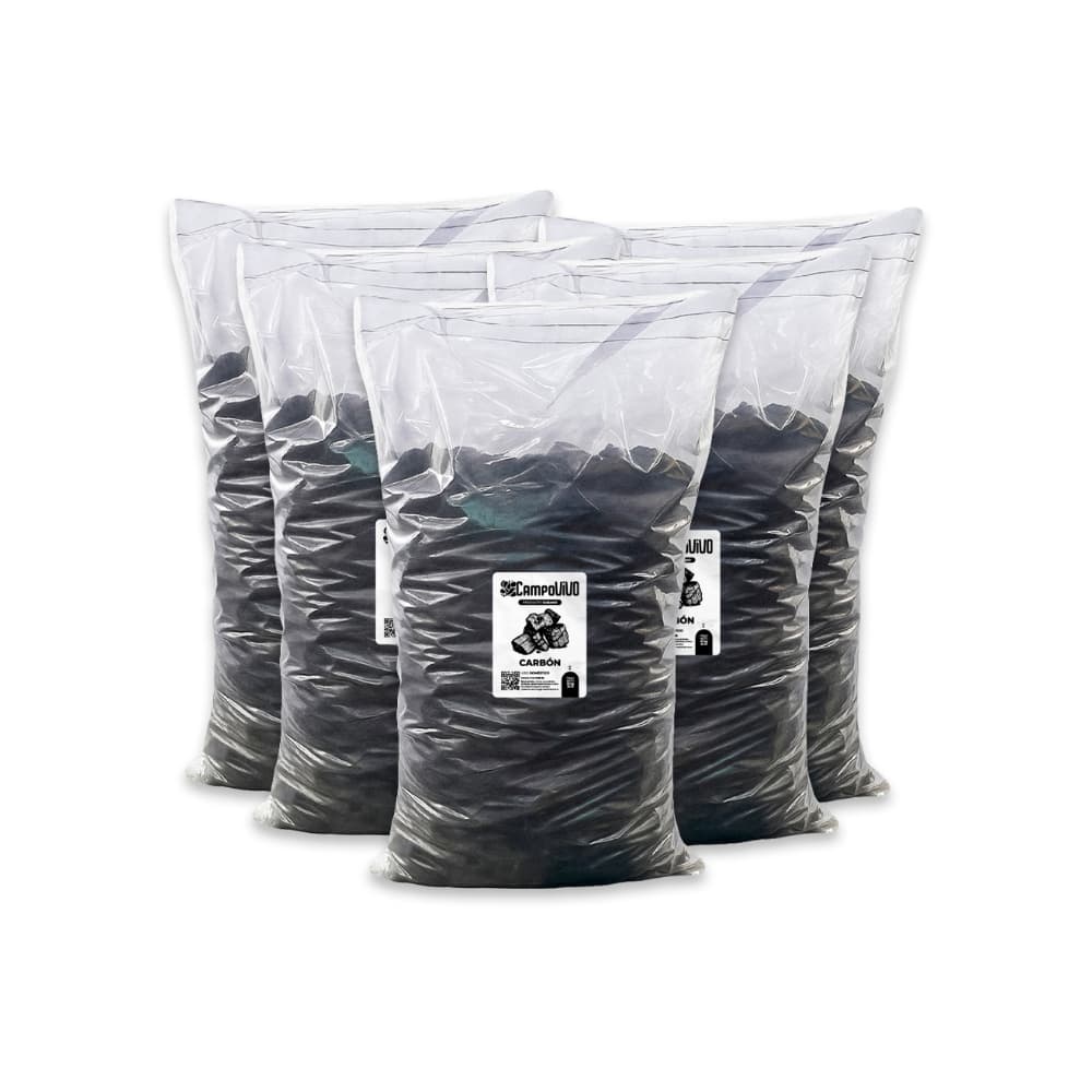 Carbón vegetal Campo Vivo (5 x 10 kg / 22 lb) - Miniatura 1