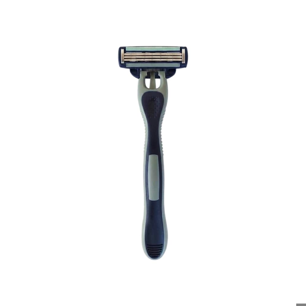 Máquina de afeitar desechable antidesliz azul y gris para piel sensible Equate - Miniatura 1