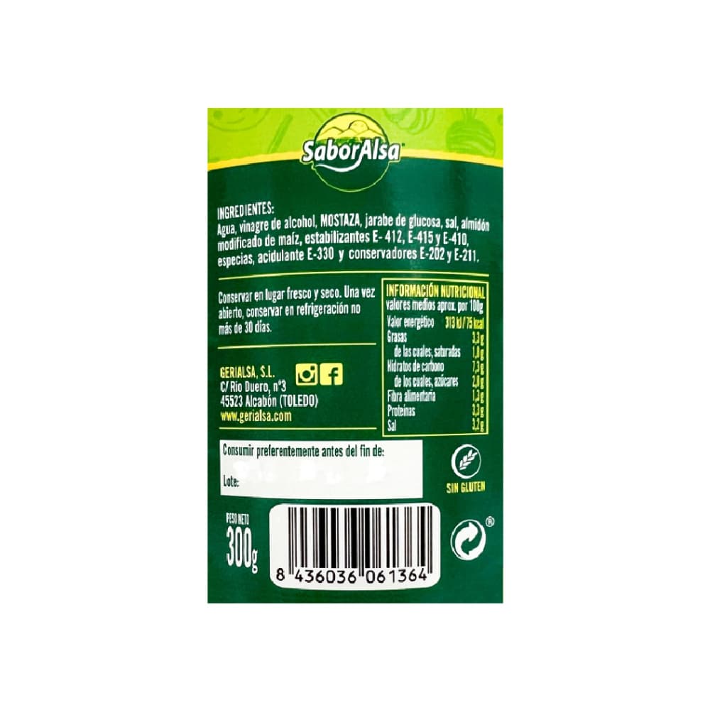 Mostaza (3 x 300 g / 10.5 oz) - Miniatura 4