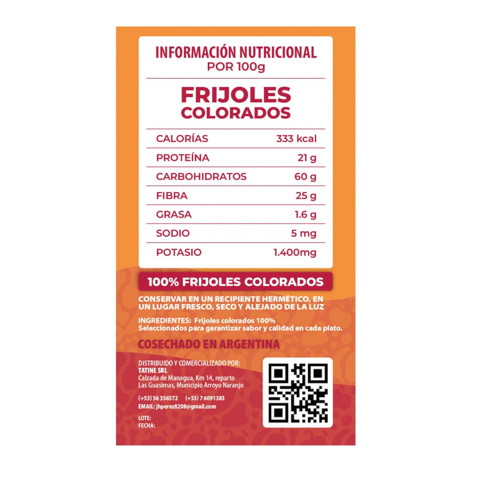 Frijoles colorados Campo Vivo (500 g / 1.1 lb) - Miniatura 2