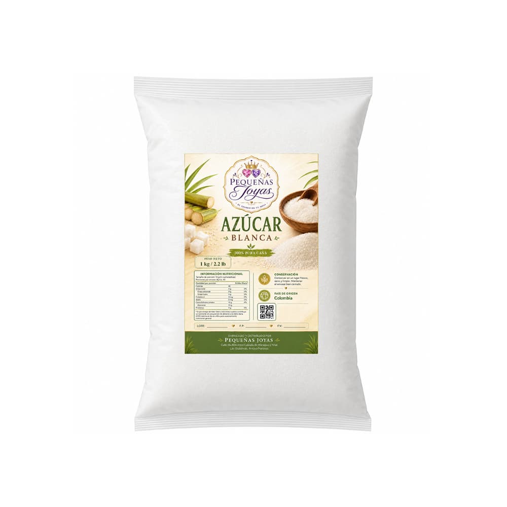 Azúcar blanca Pequeñas Joyas (1 kg / 2.2 lb) - Miniatura 1