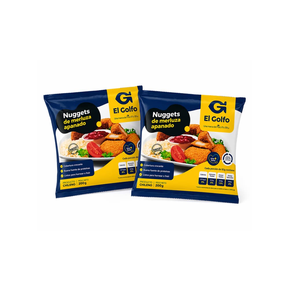 Nuggets de merluza apanados El Golfo ( 2 x 200 g / 7.05 oz) - Imagen 1