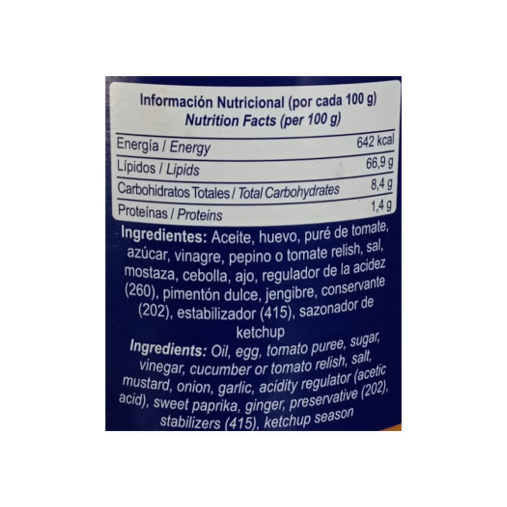 Aderezo Conchita (950 g / 2.09 lb) - Miniatura 3