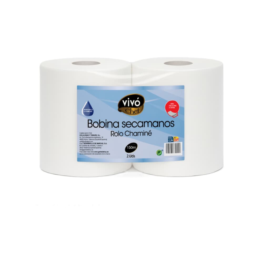 Bobina secamanos Vivo Chef 150 m - Imagen 1