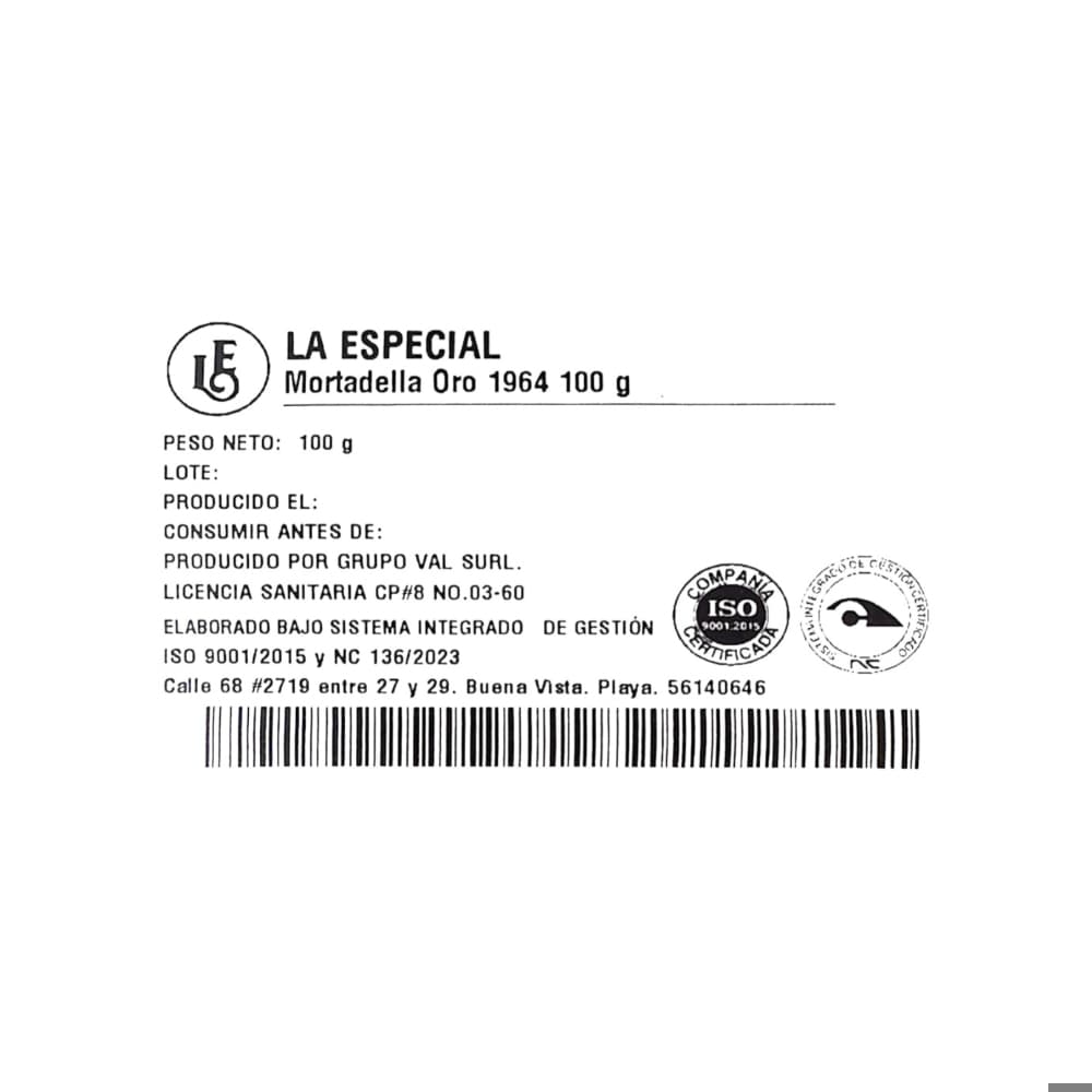 Mortadella Oro 1964 La Especial (100 g / 3.5 oz) - Miniatura 2