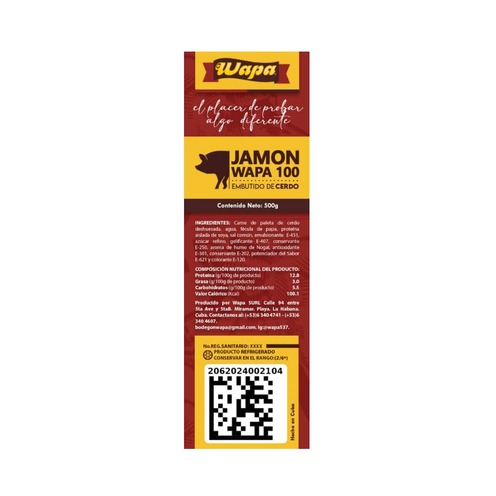Jamón Wapa 100 lasqueado (500 g / 1.1 lb) - Miniatura 6