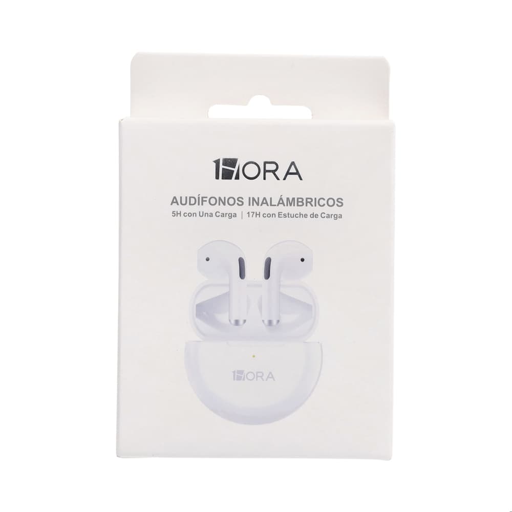 Audífonos inalámbricos blancos 1Hora AUT119 - Miniatura 4