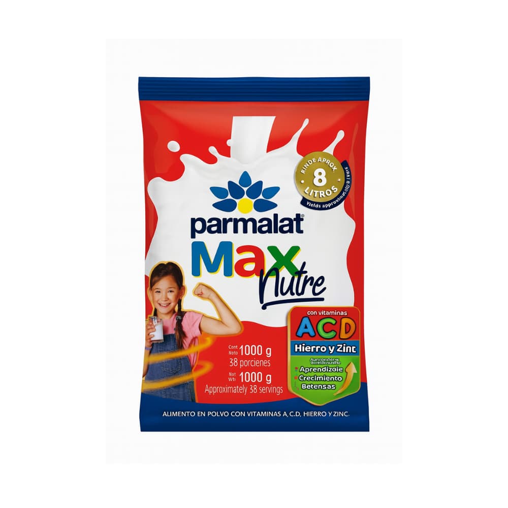 Preparado leche en polvo Parmalat max (1 kg / 2.2 lb) - Imagen 1