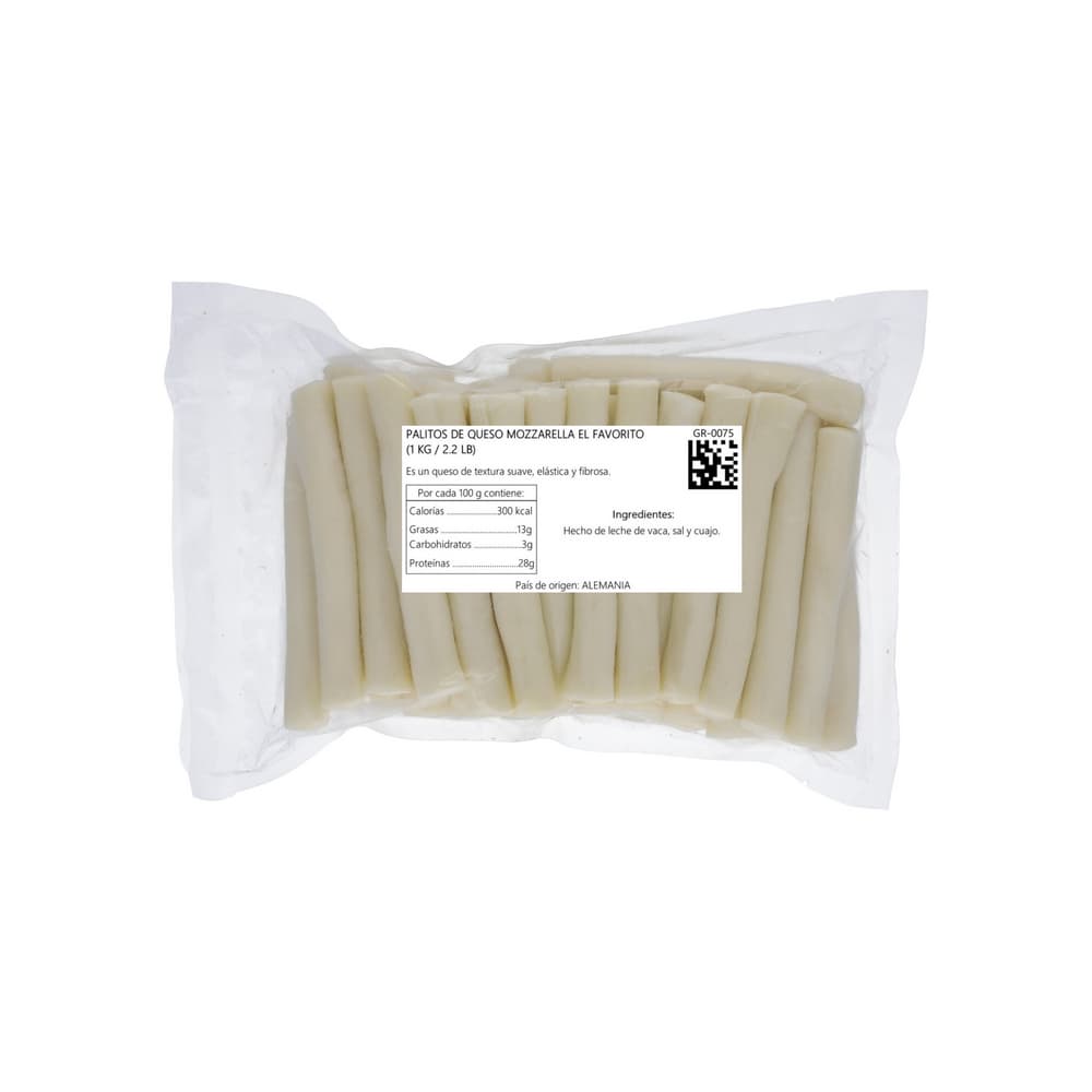 Palitos de queso mozzarella El Favorito (1 kg / 2.2 lb) - Miniatura 2