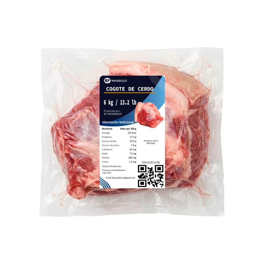 Cogote de cerdo BF Mayabeque (6 kg / 13.2 lb) - Miniatura 2