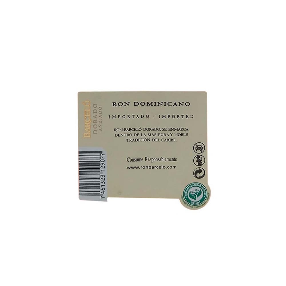 Ron dorado añejado 37.5 % vol Barceló (750 ml) - Miniatura 2