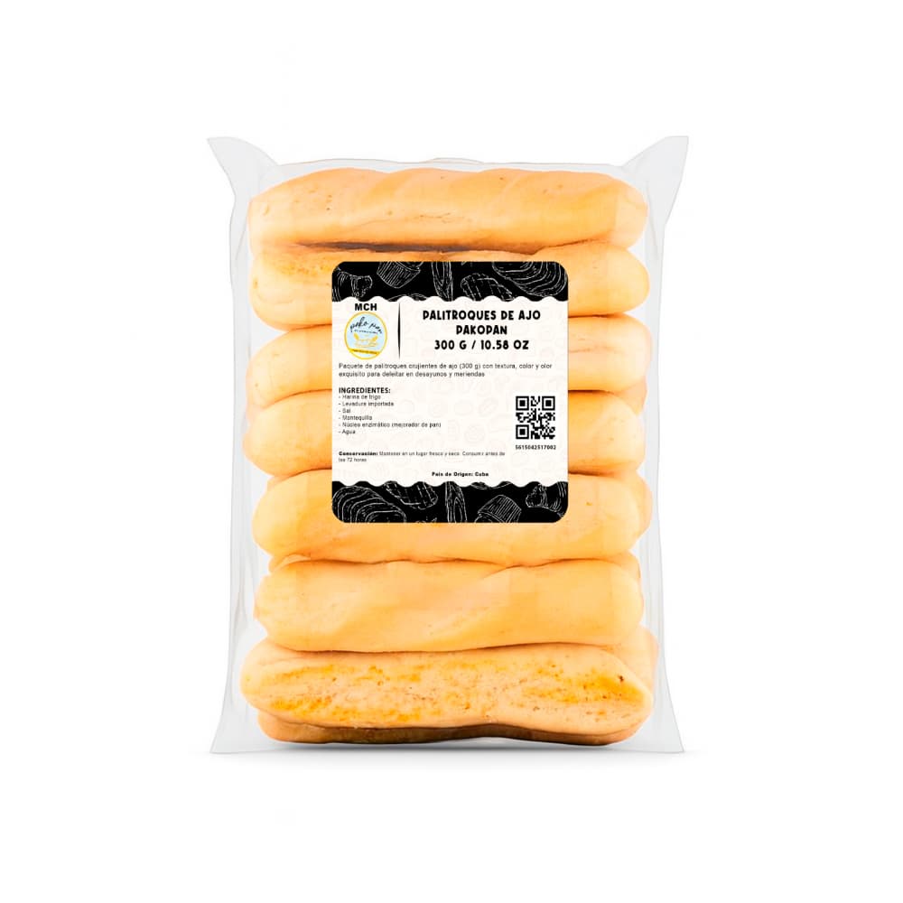 Palitroques de ajo PakoPan MCH Panaderia (300 g / 10.58 oz) - Imagen 1