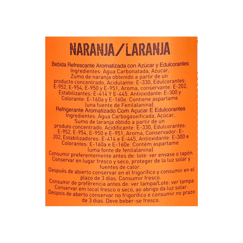 Refresco gaseado sabor naranja Superguss (500 ml) - Miniatura 4