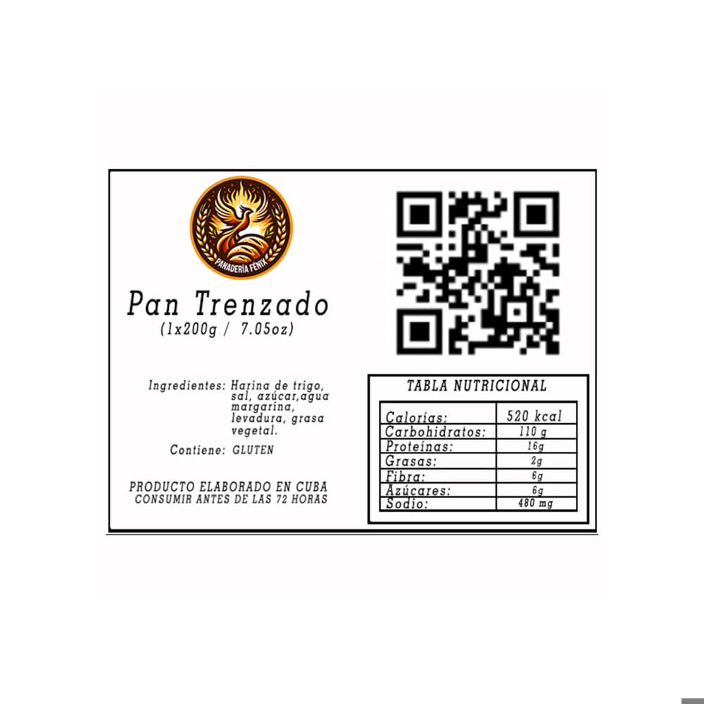 Pan trenzado Panadería Fénix (200 g / 7.05 oz) - Miniatura 3