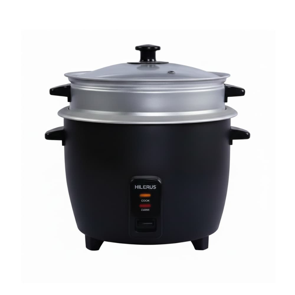 Olla arrocera eléctrica (2.2 L) negra Milexus ML-OA-2.2 L - Imagen 1