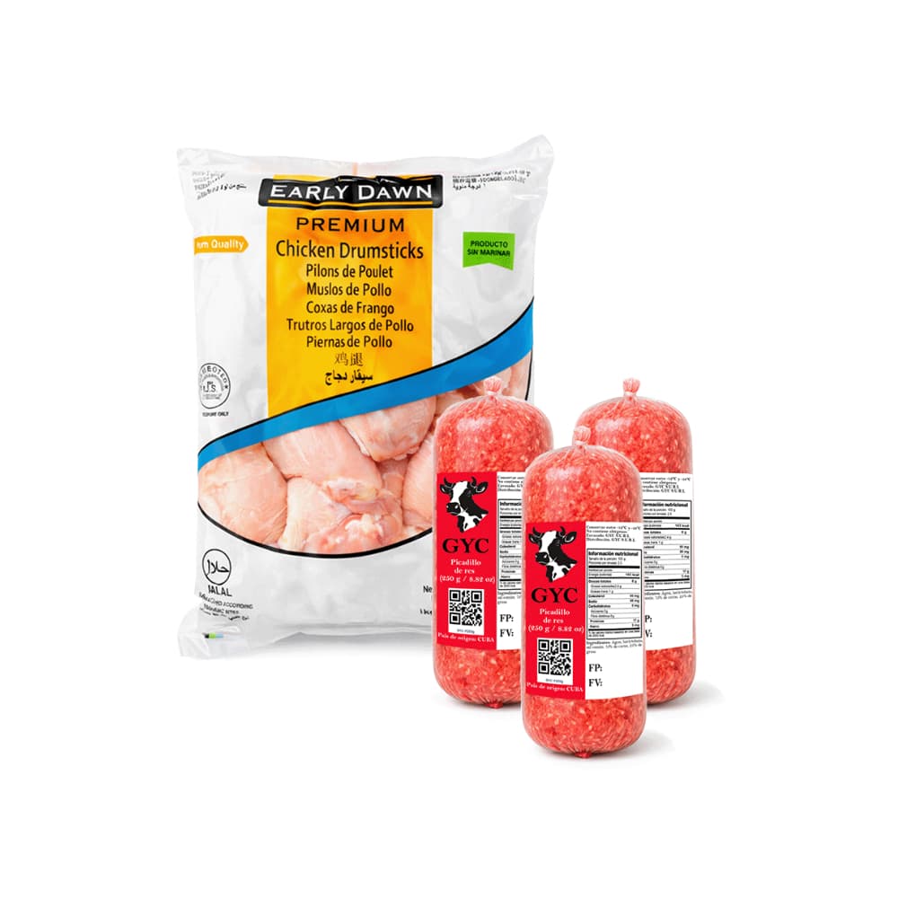 Muslos de pollo + Picadillo de res - Imagen 1
