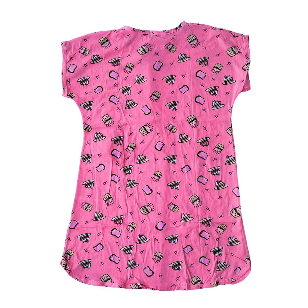 Juego de bata de casa rosa y scrunchie para el cabello Aby (Talla: única) - Miniatura 3