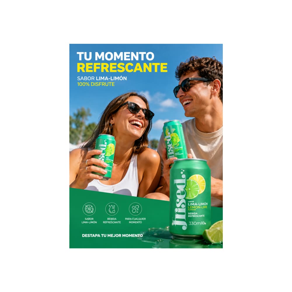 Refresco de lima-limón Frised (12 x 330 ml) - Miniatura 3