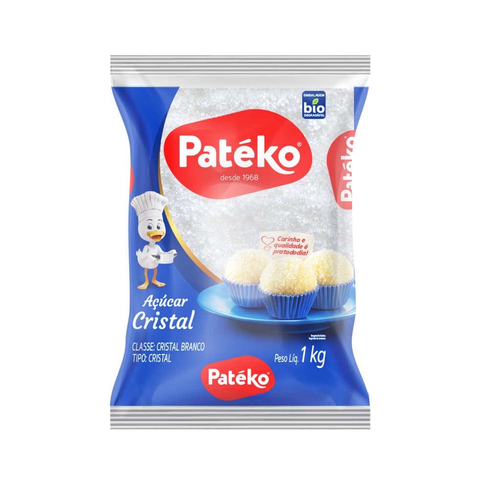 Azúcar blanca cristalina Patéko (1 kg / 2.2 lb) - Imagen 1