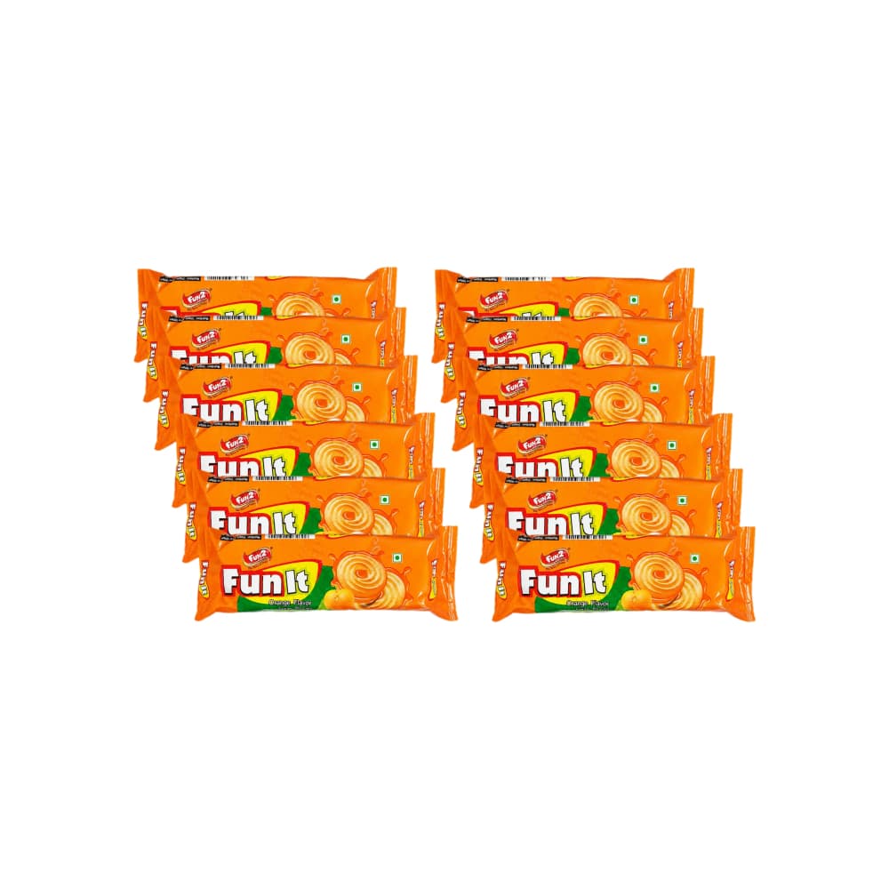 Galleta de crema con sabor a naranja Fun2 (12 x 36 g / 1.27 oz) - Miniatura 1