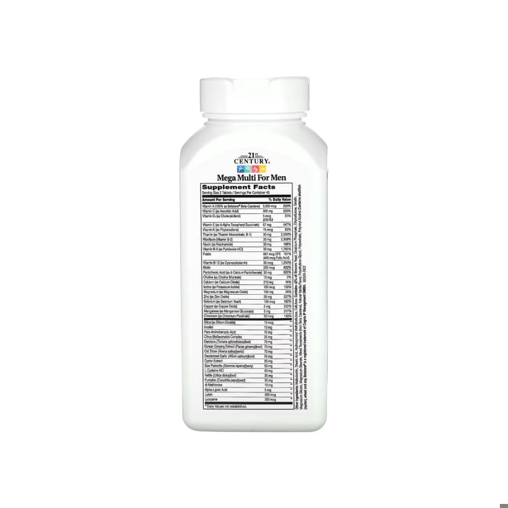 Complejo multivitamínico para hombres. Mega Multi 21st Century (90 tabletas) - Miniatura 2