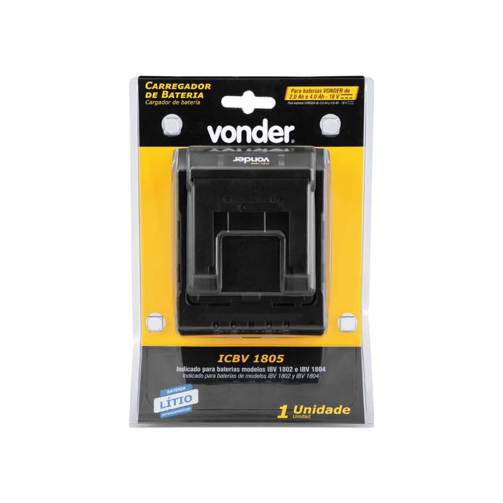 Cargador de baterías 18 V carga convencional ICBV 1805 Vonder - Miniatura 3