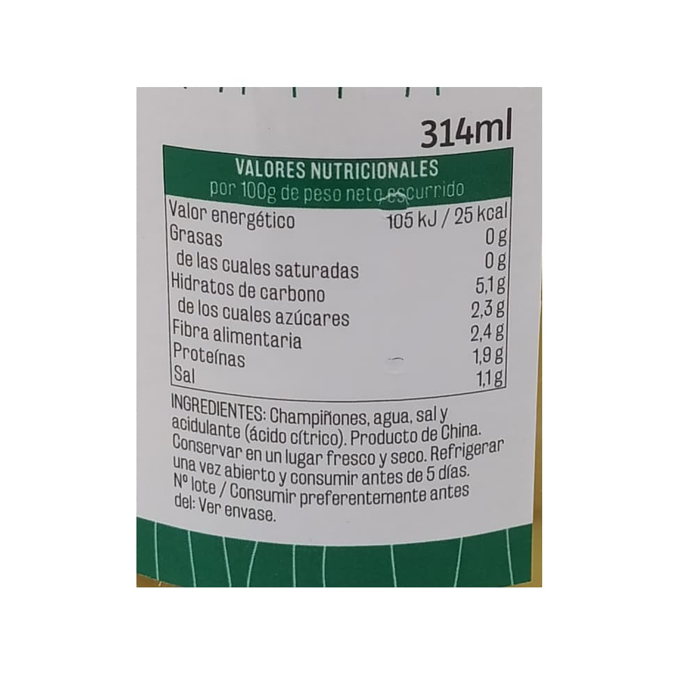 Champiñon entero Vima Foods (280 g / 9.87 oz) - Miniatura 3