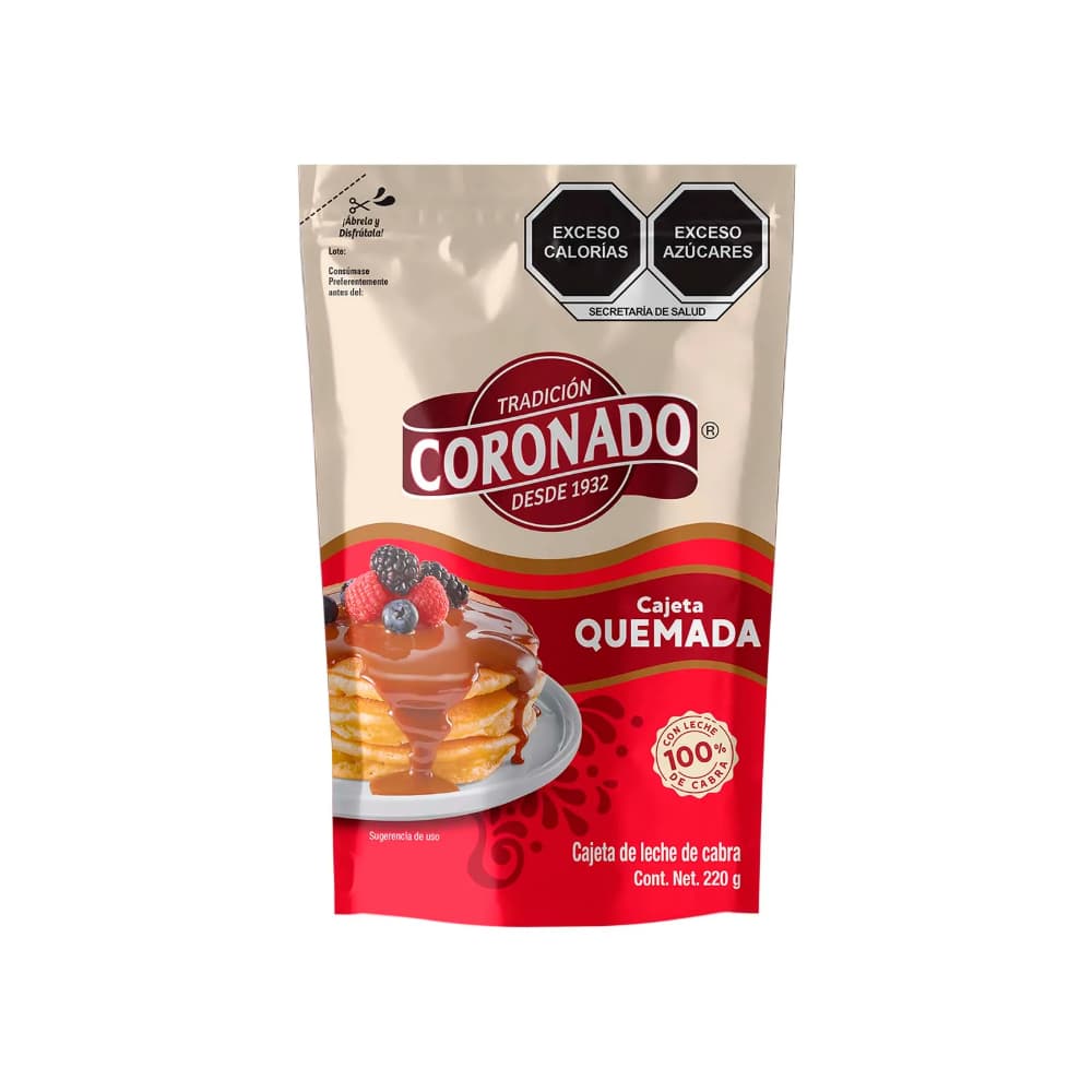 Dulce de leche de cabra cajeta quemada Coronado (220 g / 7.76 oz) - Miniatura 1