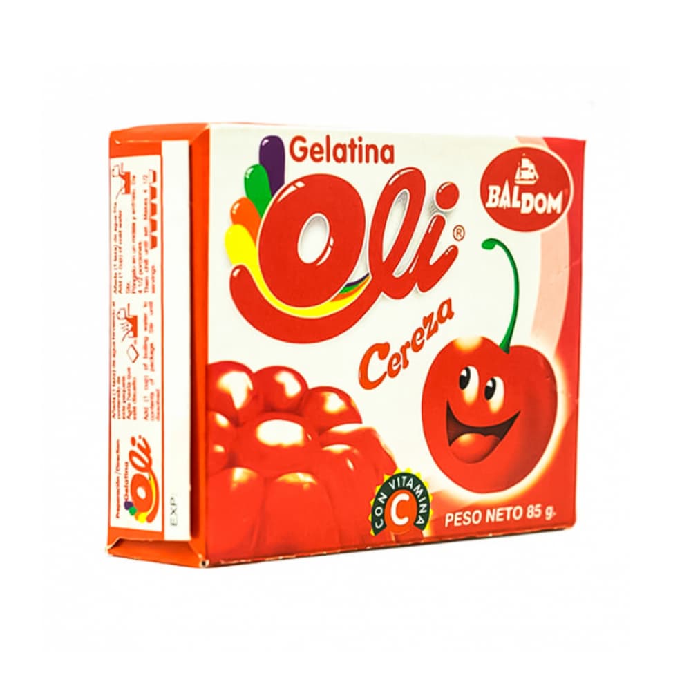 Gelatina sabor cereza Oli (4 x 85 g / 3 oz) - Miniatura 2