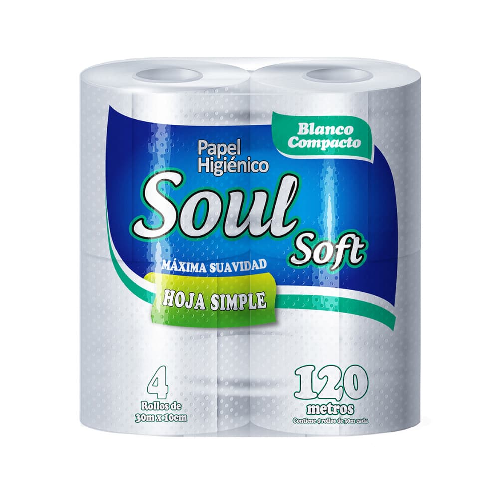 Papel sanitario Soul soft (4 U) - Imagen 1