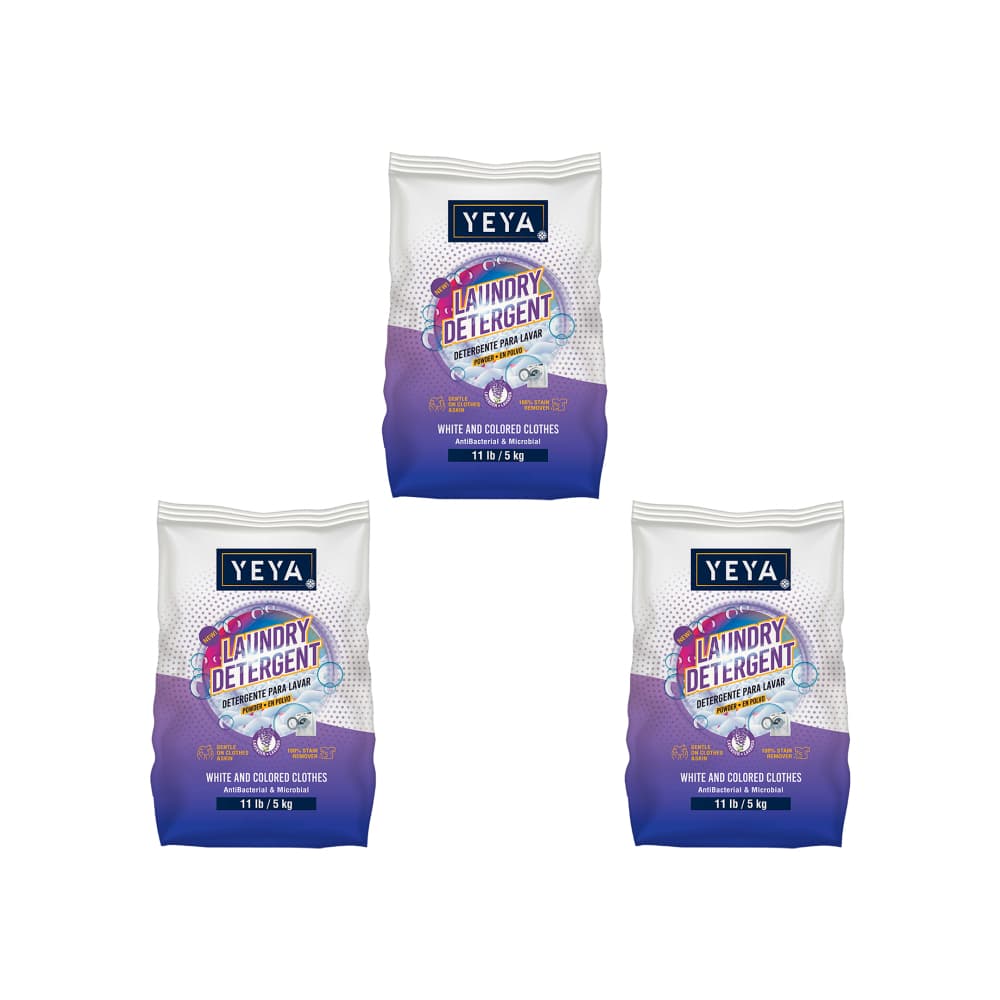 Detergente en polvo con aroma a lavanda Yeya (3 x 5 kg / 11 lb) - Imagen 1