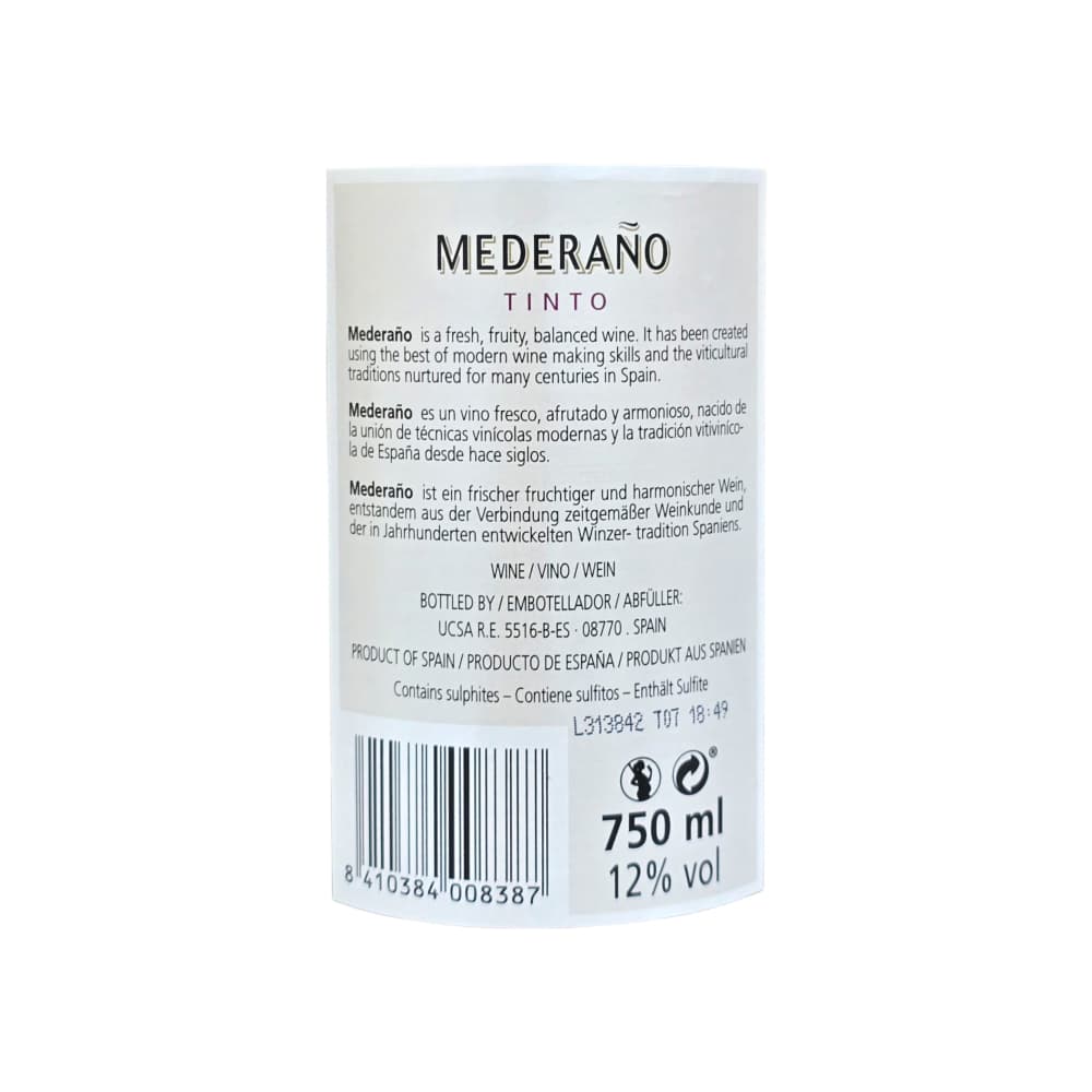 Vino tinto Mederaño (750 ml) - Miniatura 4