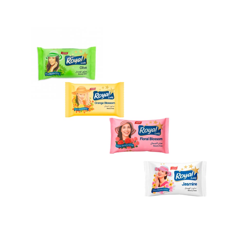 Surtido de jabones de tocador Royal Lady (4 x 80 g / 2.82 oz) - Imagen 1