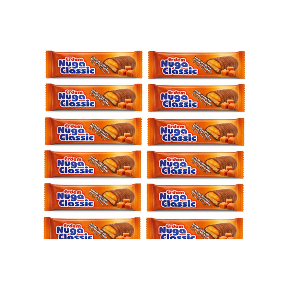 Barra de chocolate rellena de caramelo Nuga Classic Erdem (12 x 20 g) - Miniatura 1