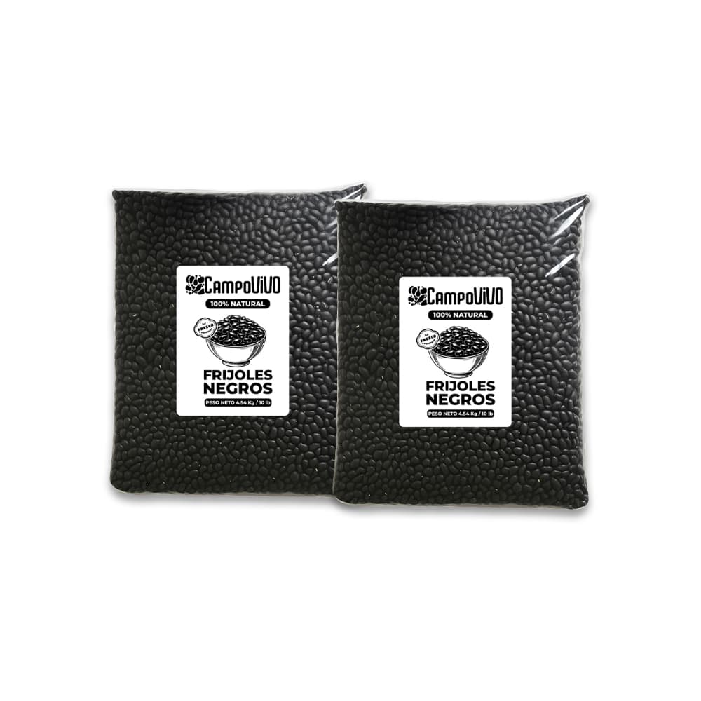 Frijoles negros Campo Vivo (2 x 4.54 kg / 10 lb) - Imagen 1