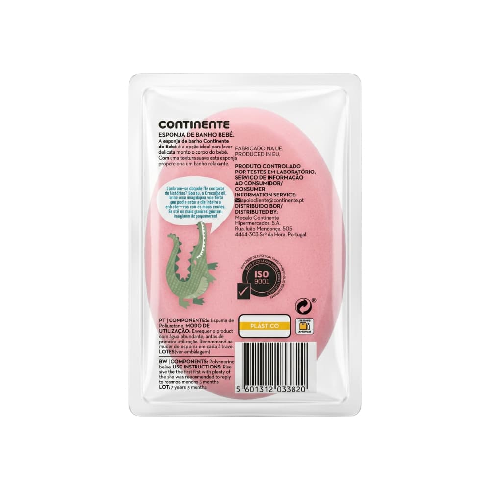 Esponja de baño suave para bebés Continente do Bebé (1 U) - Miniatura 2
