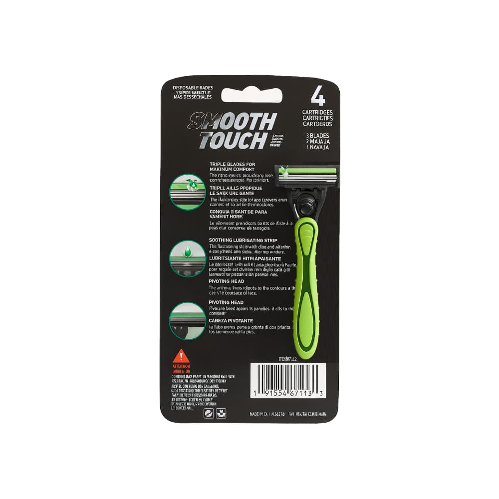 Cuchillas de afeitar con 4 repuestos Smooth Touch (4 U) - Miniatura 2