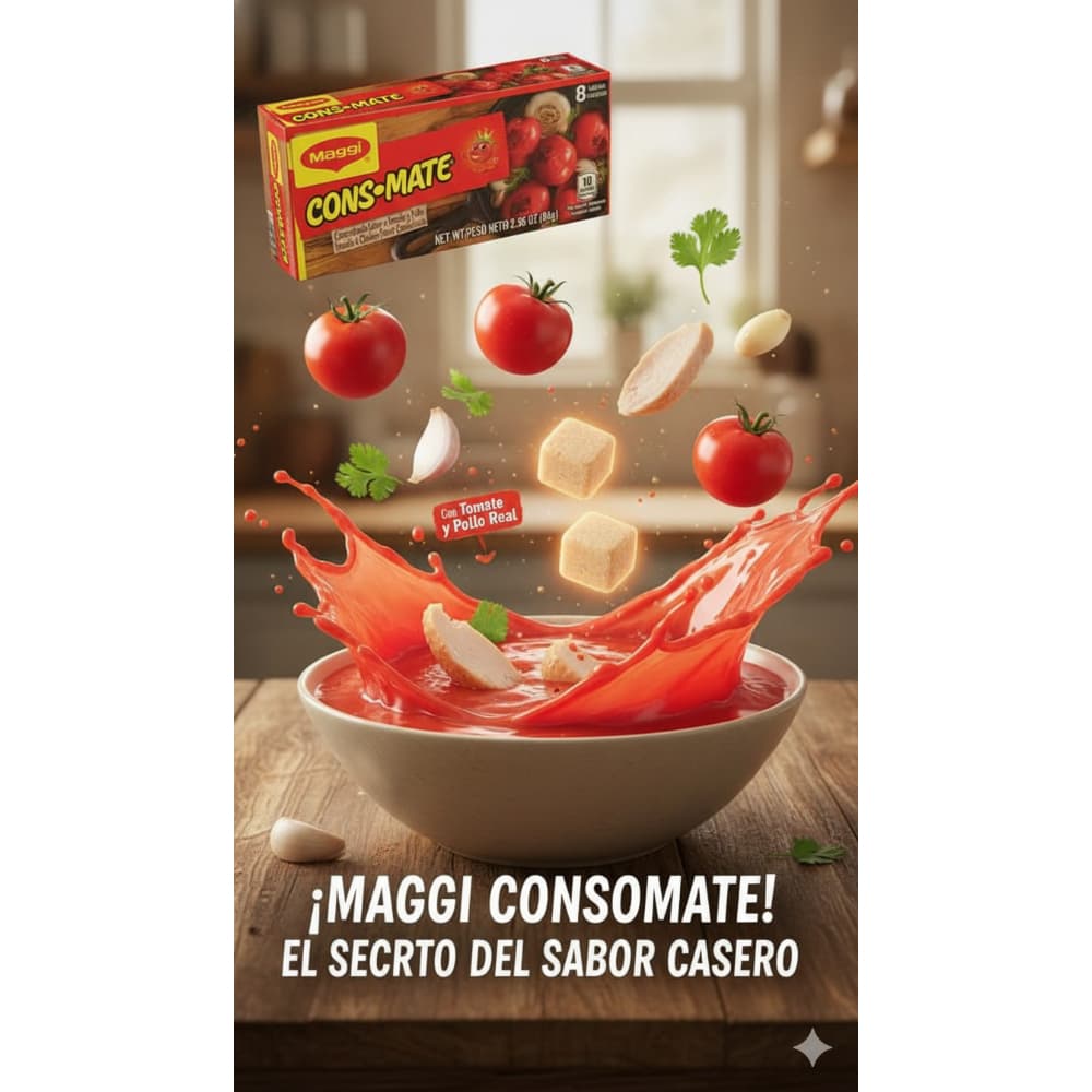 Concentrado sabor a tomate y pollo Cons-Mate Maggi (84 g / 2.96 oz) - Miniatura 5