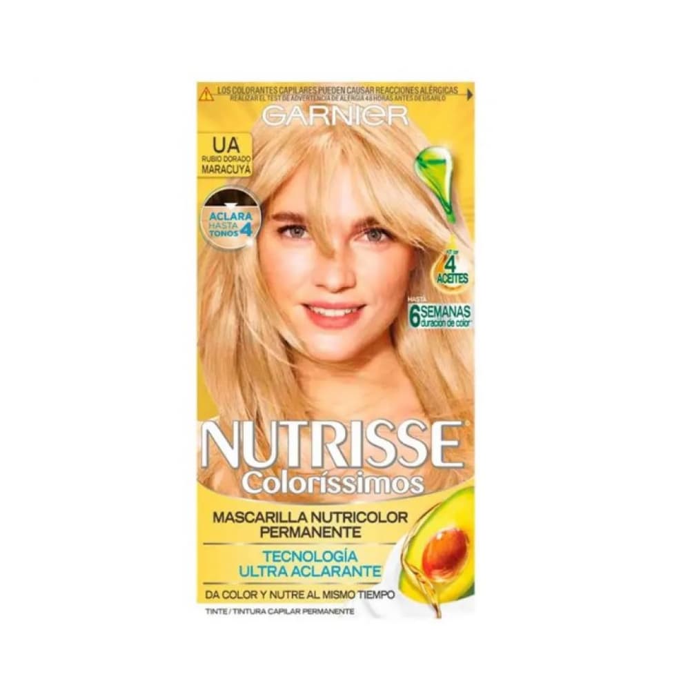 Tinte No.UA rubio dorado maracuyá Coloríssimos Nutrisse Garnier - Miniatura 2