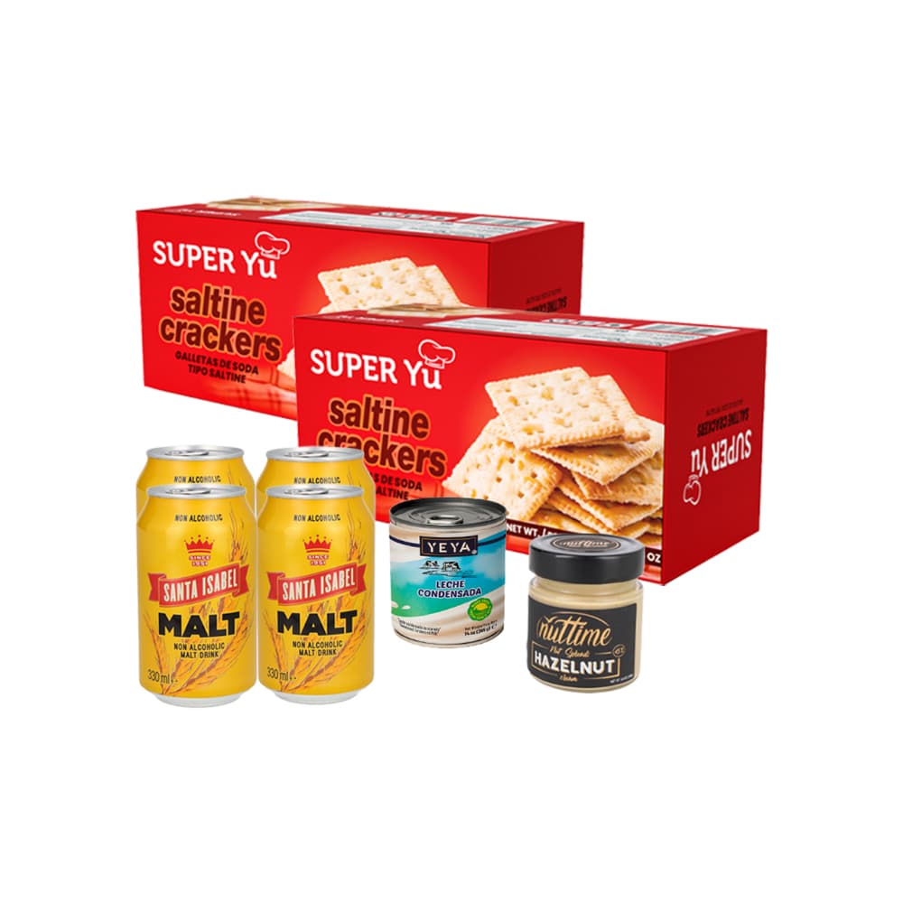 malta + leche condensada+ galleta de soda+ crema de avellana para untar - Imagen 1