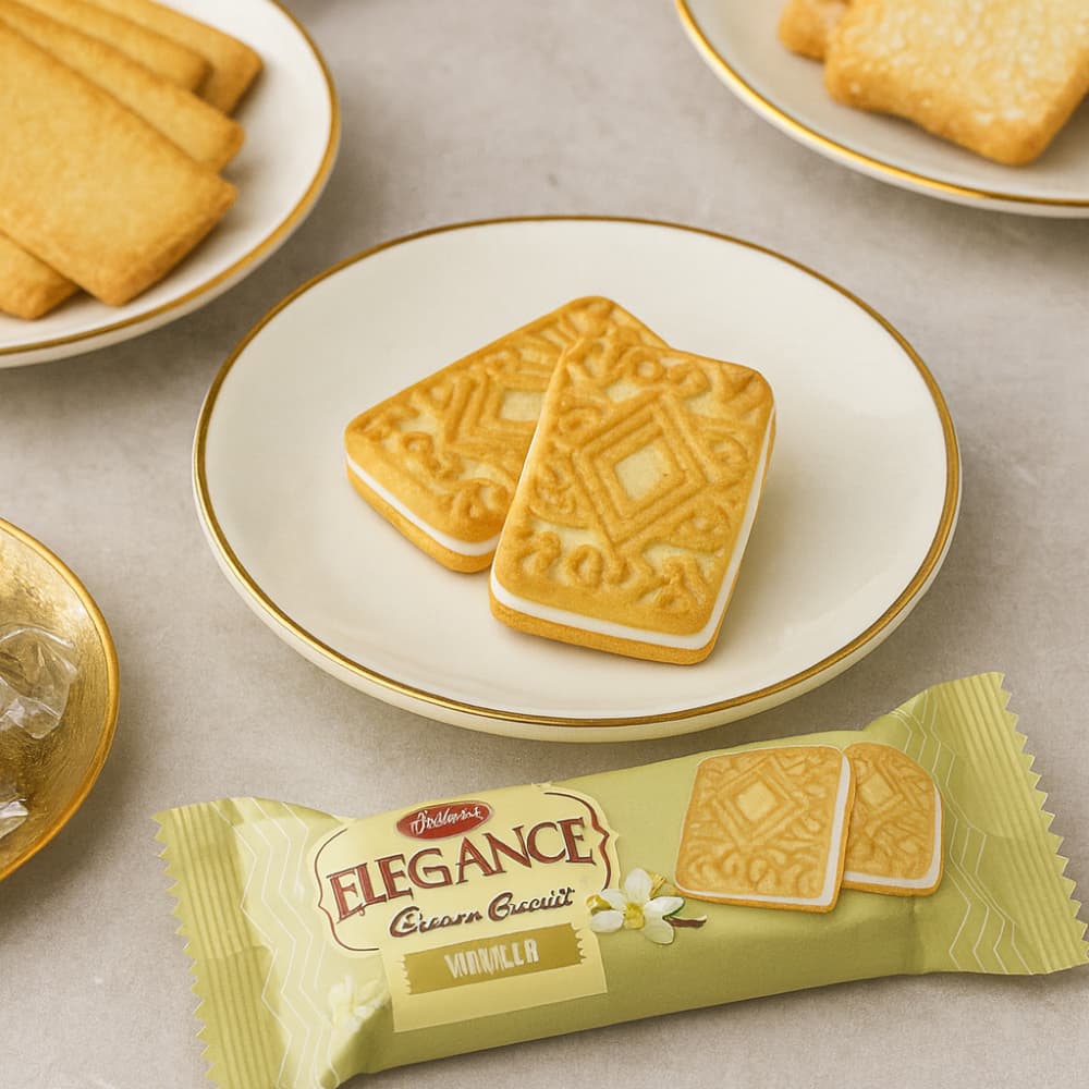 Galletas con crema de vainilla Elegance Aldiva (60 g / 2.11 oz) - Miniatura 4