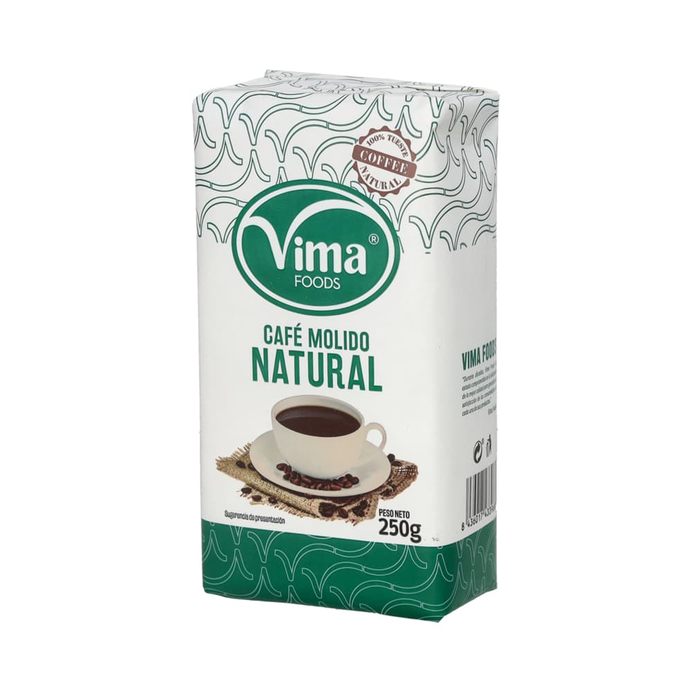 Café molido natural Vima Foods (250 g / 8.81 oz) - Imagen 1