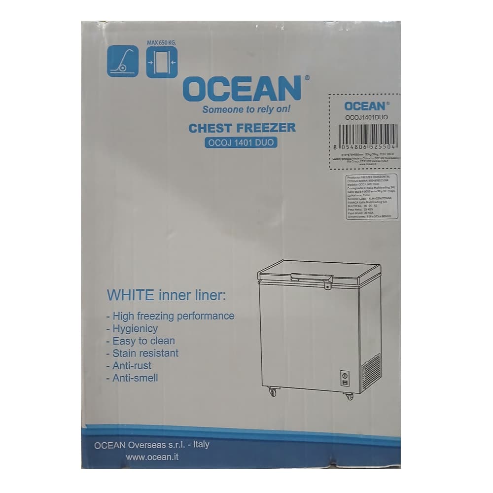 Congelador horizontal -freezer- Ocean OCOJ 1401 DUO - Miniatura 3