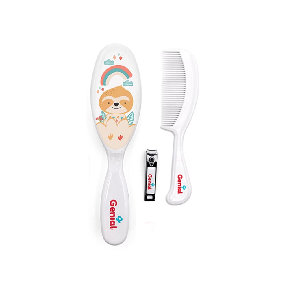 Set de cepillo, peine y corta uñas para bebé Genial - Miniatura 3