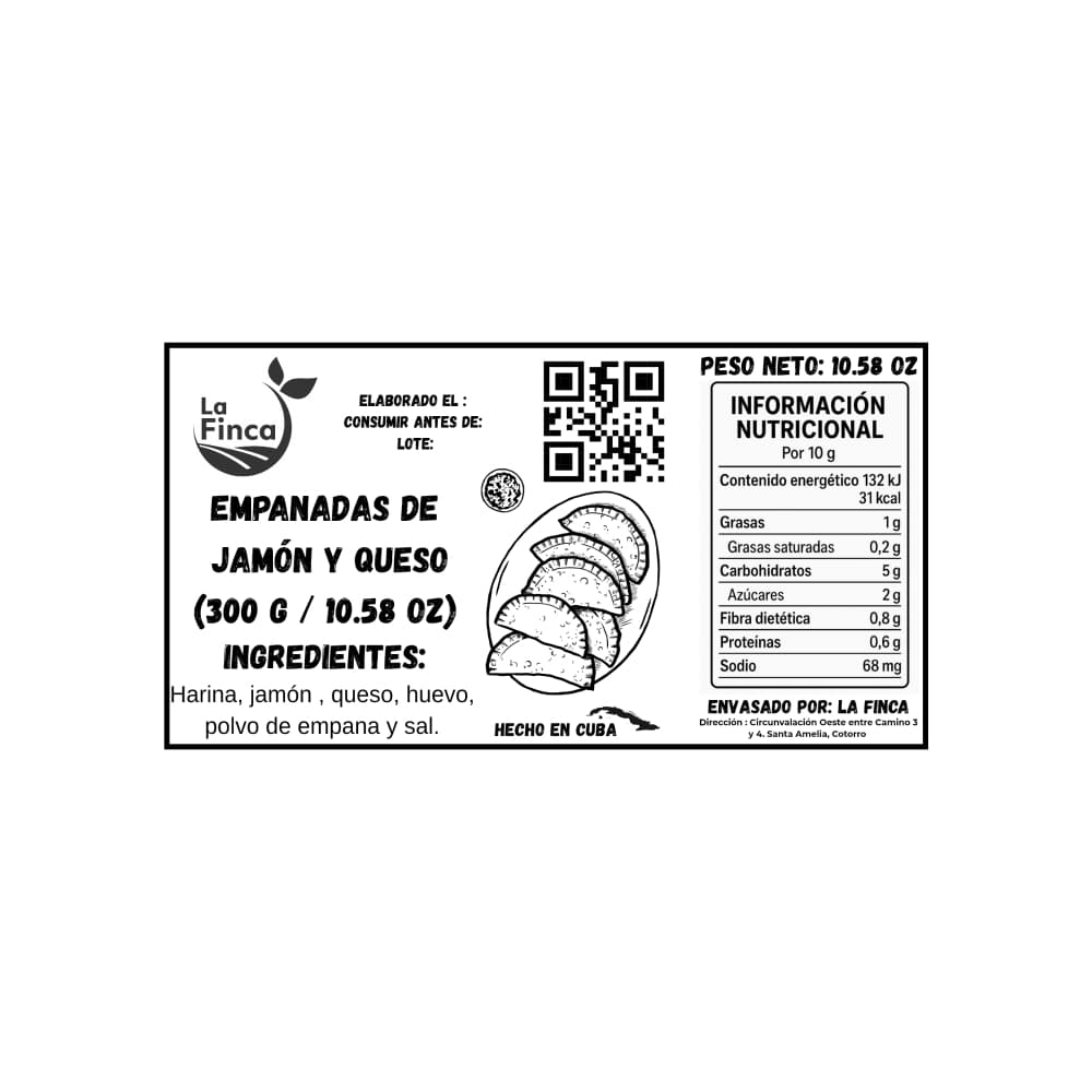 Empanadas de jamón y queso La Finca (300 g / 10.58 oz) - Miniatura 3