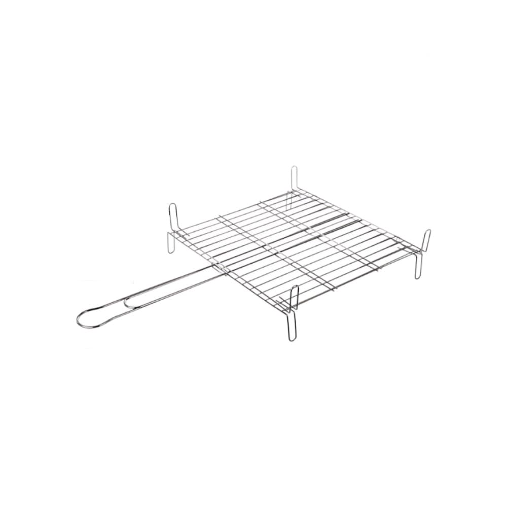 Parrilla de metal doble de 50 x 30 cm Alessandro - Miniatura 1
